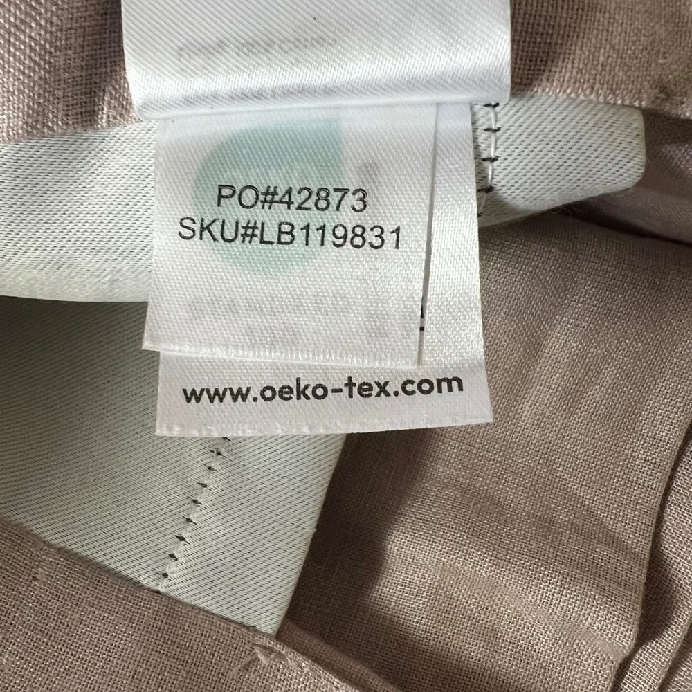 Quince European Linen Room Darkening Curtain Tan 48 x 96